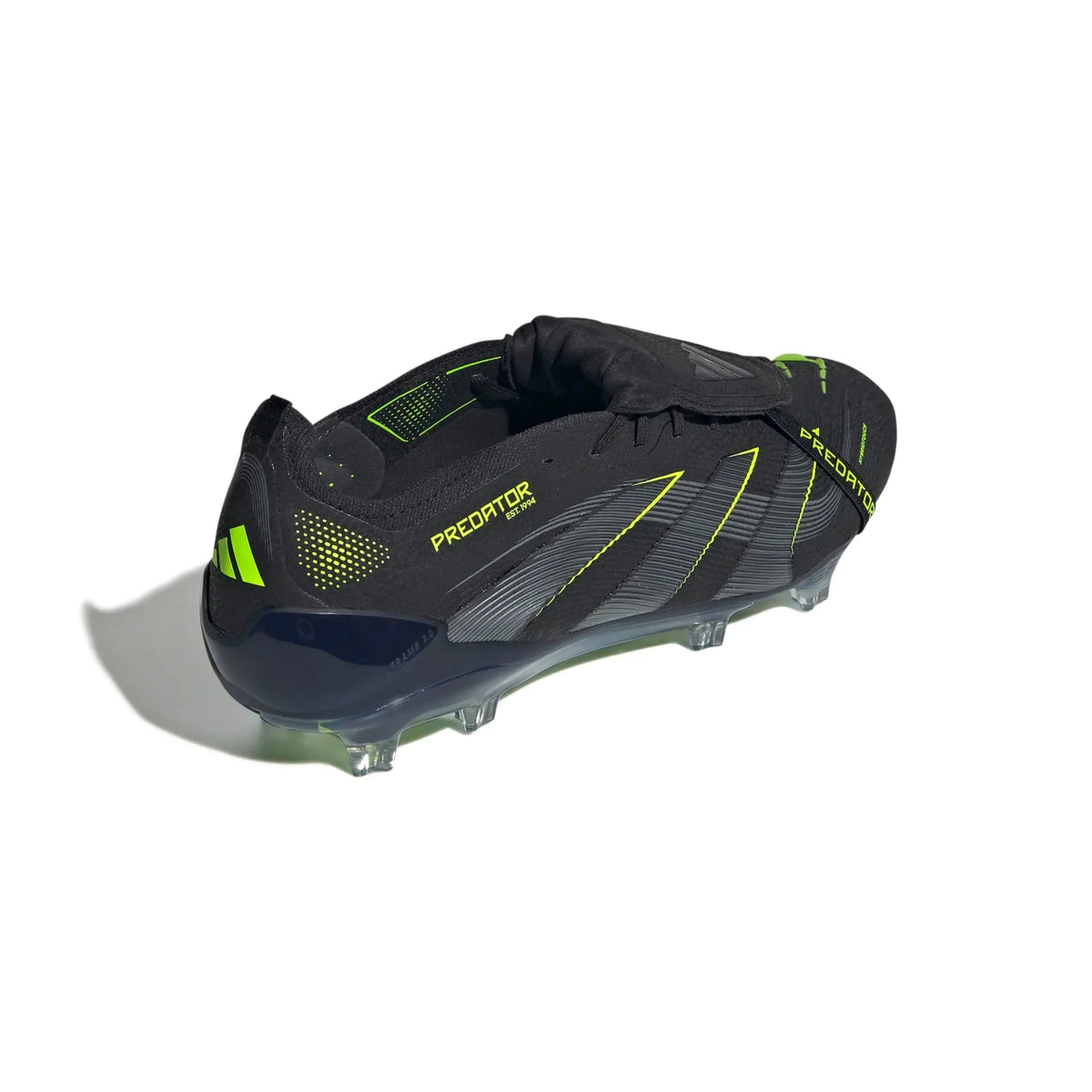 New Arrival adidas Predator Elite Fold-Over Tongue Firm Ground Soccer Cleats - Electric Stealth Pack (FA25)