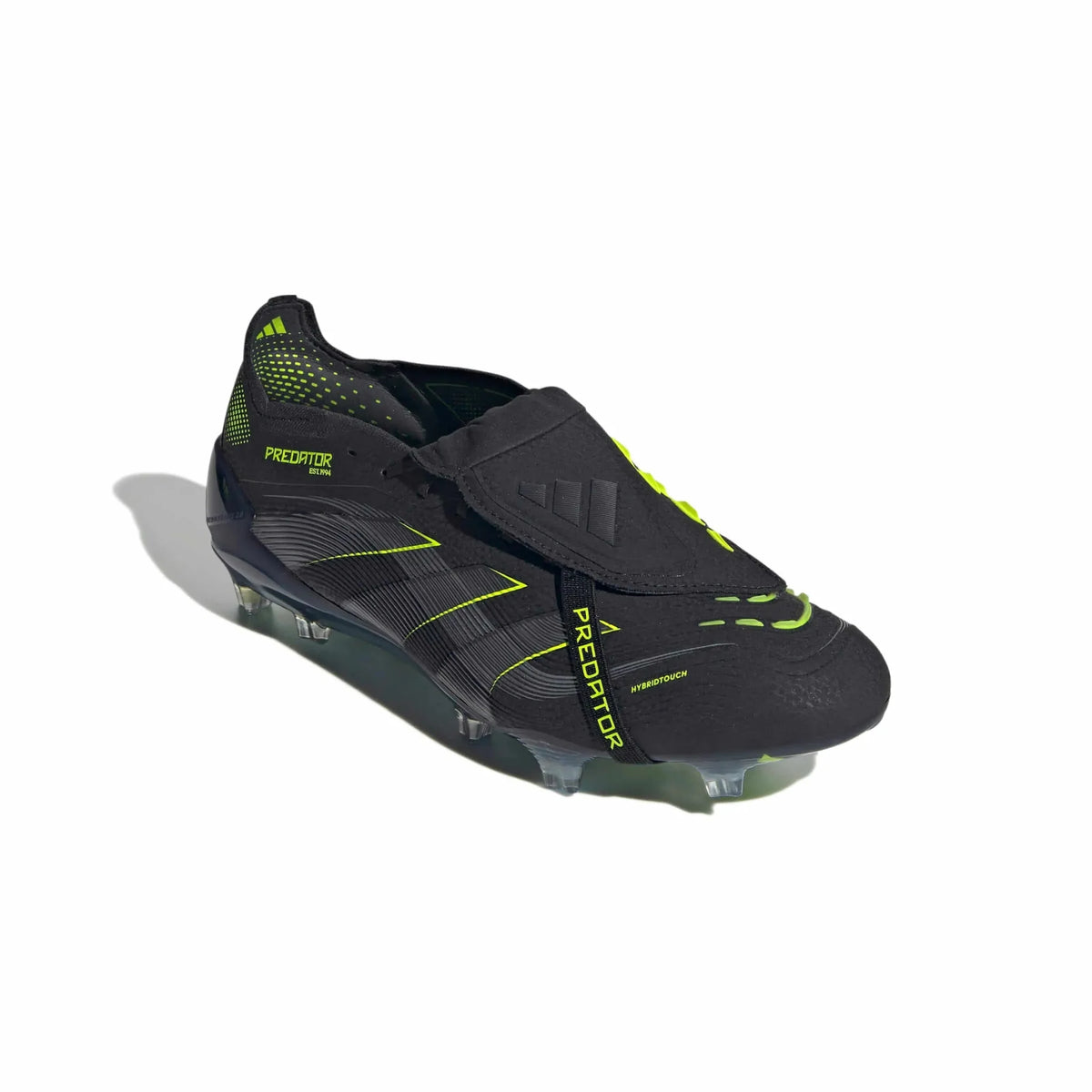New Arrival adidas Predator Elite Fold-Over Tongue Firm Ground Soccer Cleats - Electric Stealth Pack (FA25)