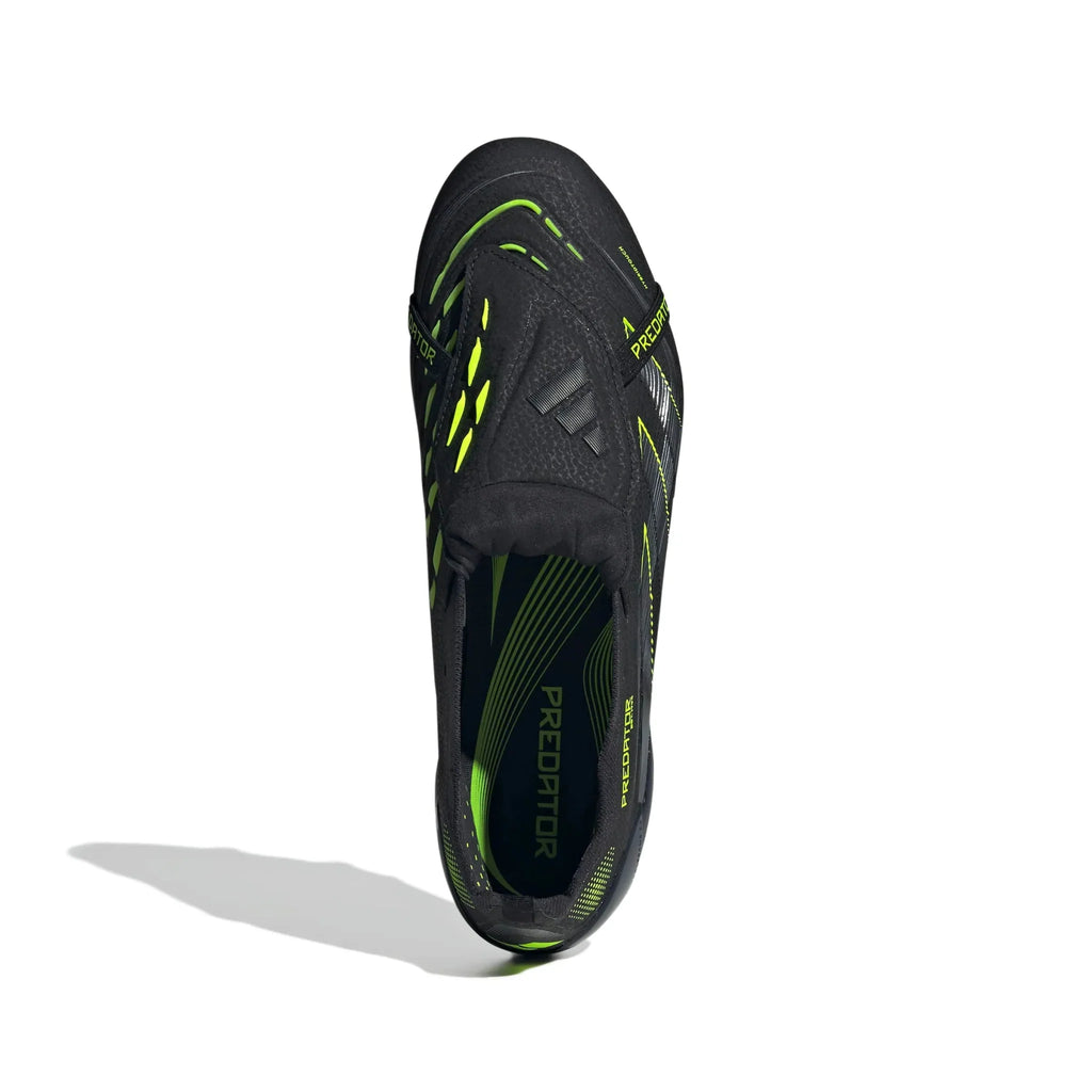 New Arrival adidas Predator Elite Fold-Over Tongue Firm Ground Soccer Cleats - Electric Stealth Pack (FA25)