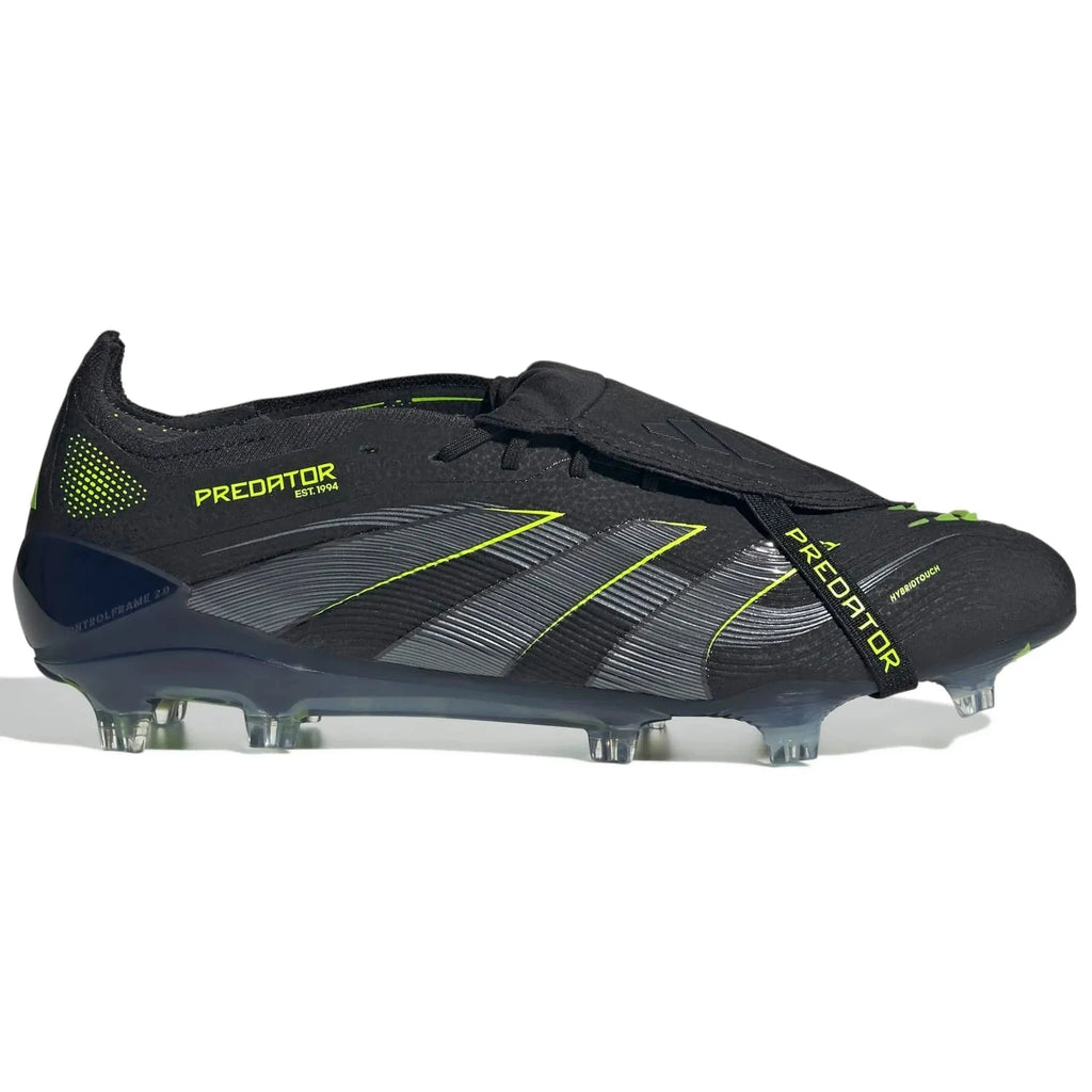 New Arrival adidas Predator Elite Fold-Over Tongue Firm Ground Soccer Cleats - Electric Stealth Pack (FA25)