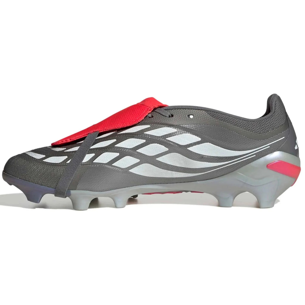 New Arrival adidas Predator League Fold-Over Tongue Firm Ground Soccer Cleats - Finishers Steel Pack (SP26)