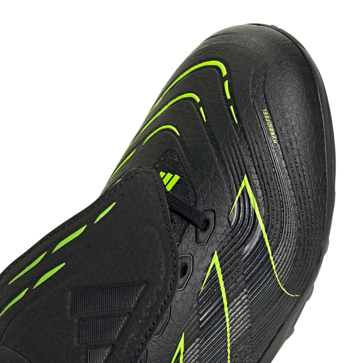 New Arrival adidas Predator League Fold-Over Tongue Turf Soccer Shoes - Electric Stealth Pack (FA25)