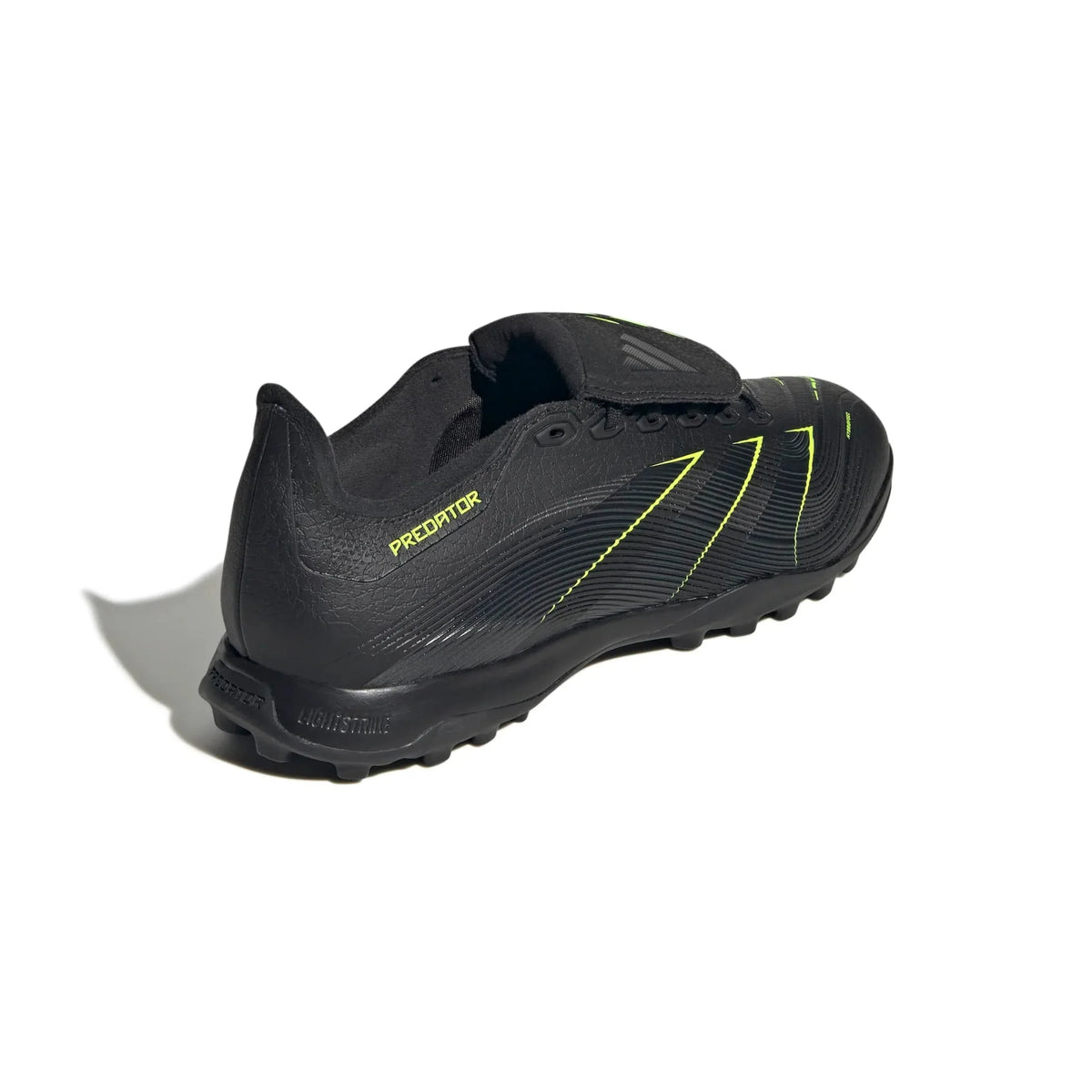 New Arrival adidas Predator League Fold-Over Tongue Turf Soccer Shoes - Electric Stealth Pack (FA25)