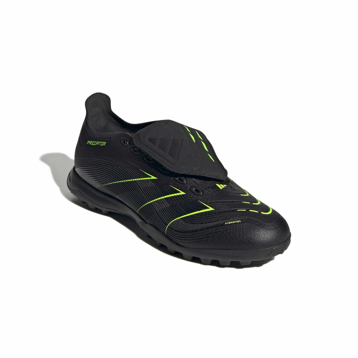 New Arrival adidas Predator League Fold-Over Tongue Turf Soccer Shoes - Electric Stealth Pack (FA25)