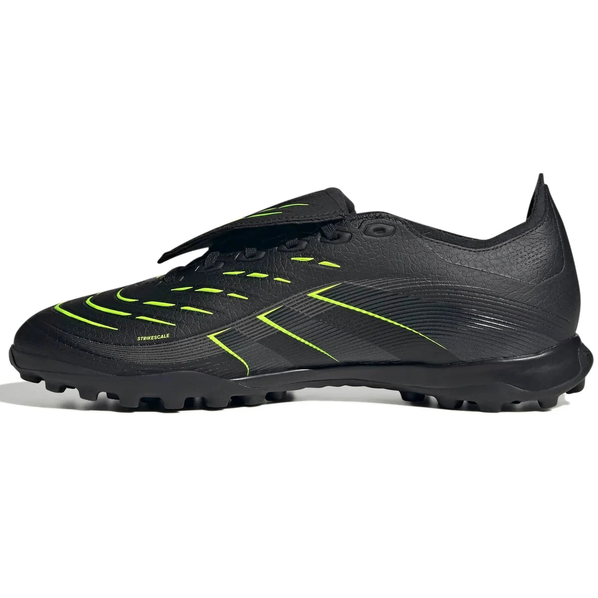 New Arrival adidas Predator League Fold-Over Tongue Turf Soccer Shoes - Electric Stealth Pack (FA25)