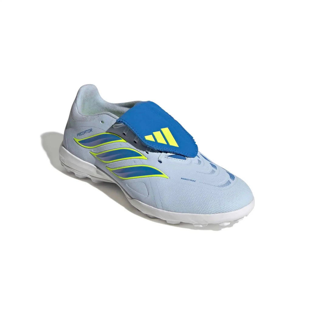 New Arrival adidas Predator League Fold-Over Tongue Turf Soccer Shoes - Ice Cold Precision Pack (SP26)