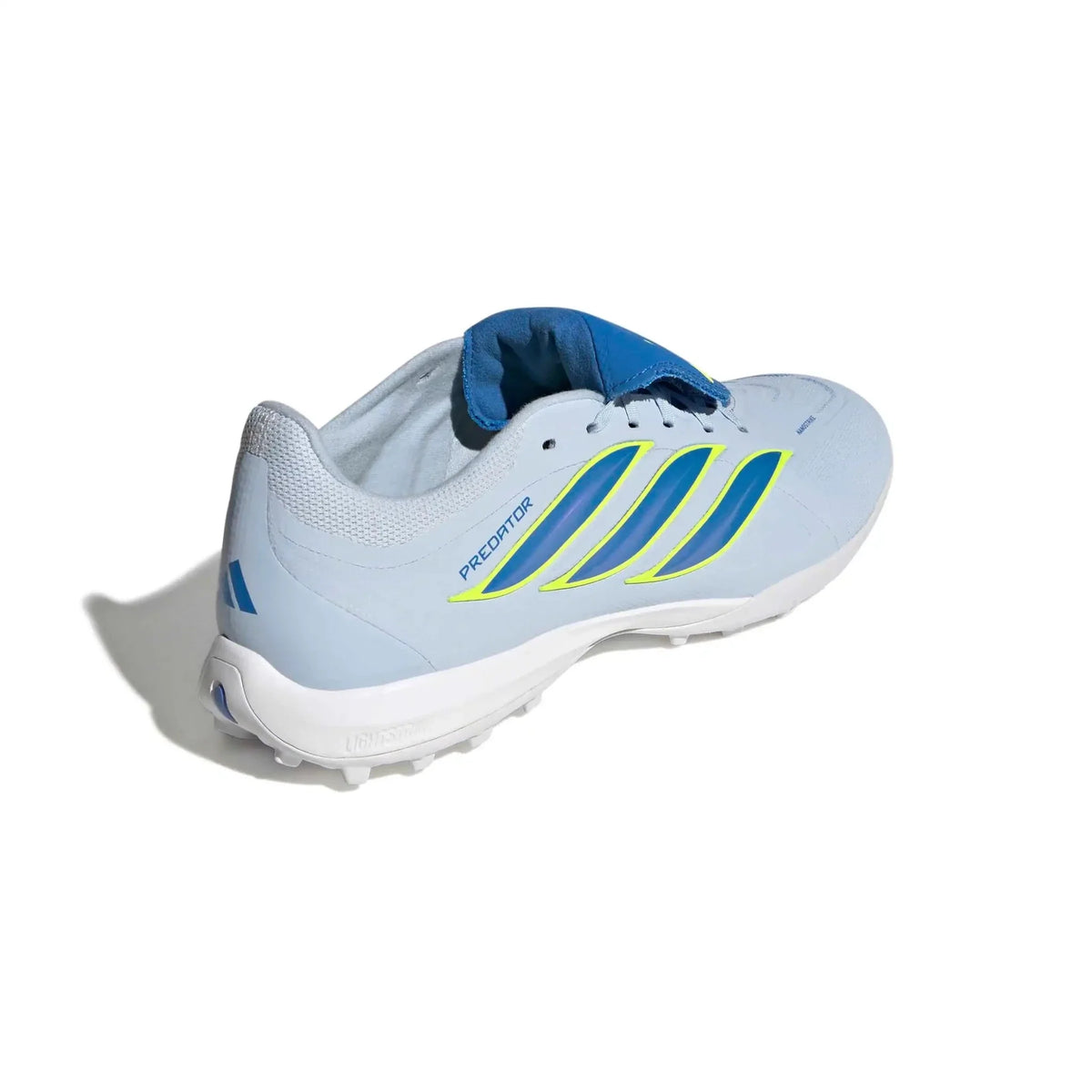 New Arrival adidas Predator League Fold-Over Tongue Turf Soccer Shoes - Ice Cold Precision Pack (SP26)