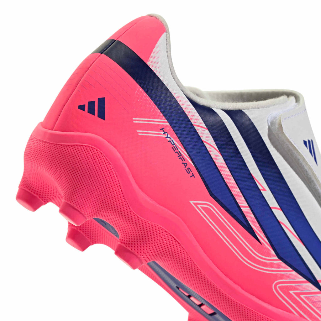 New Arrival adidas Kids' F50 Hyperfast Club Velcro Firm/Multi Ground Soccer Cleats - Chaos Vs Control (FA26)