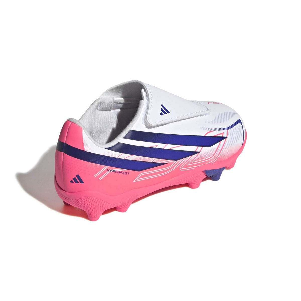 New Arrival adidas Kids' F50 Hyperfast Club Velcro Firm/Multi Ground Soccer Cleats - Chaos Vs Control (FA26)