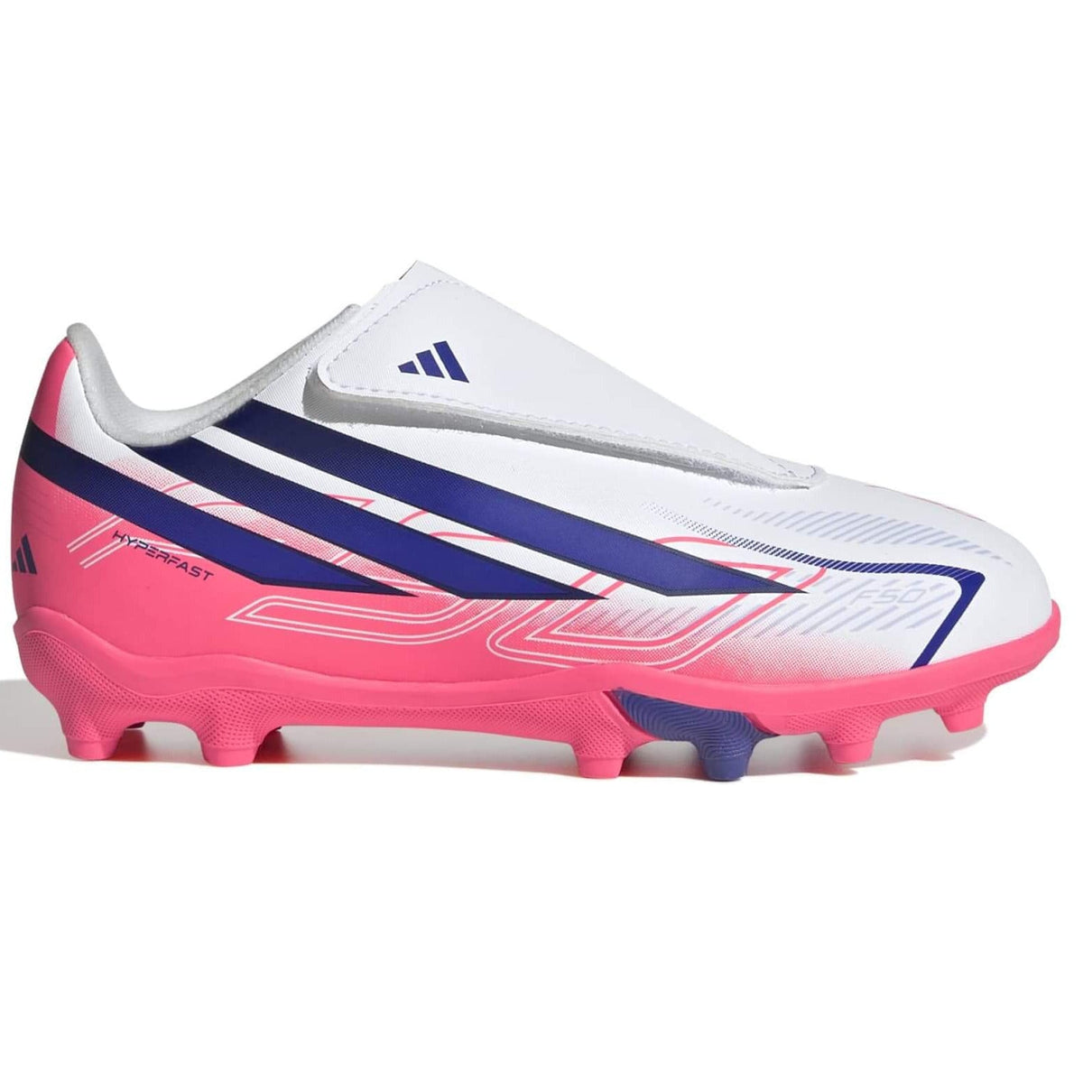 New Arrival adidas Kids' F50 Hyperfast Club Velcro Firm/Multi Ground Soccer Cleats - Chaos Vs Control (FA26)