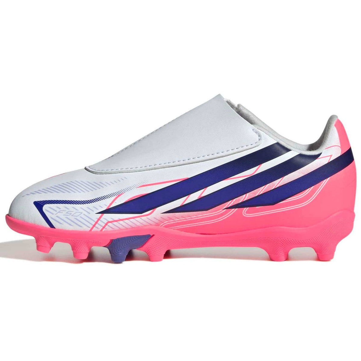 New Arrival adidas Kids' F50 Hyperfast Club Velcro Firm/Multi Ground Soccer Cleats - Chaos Vs Control (FA26)