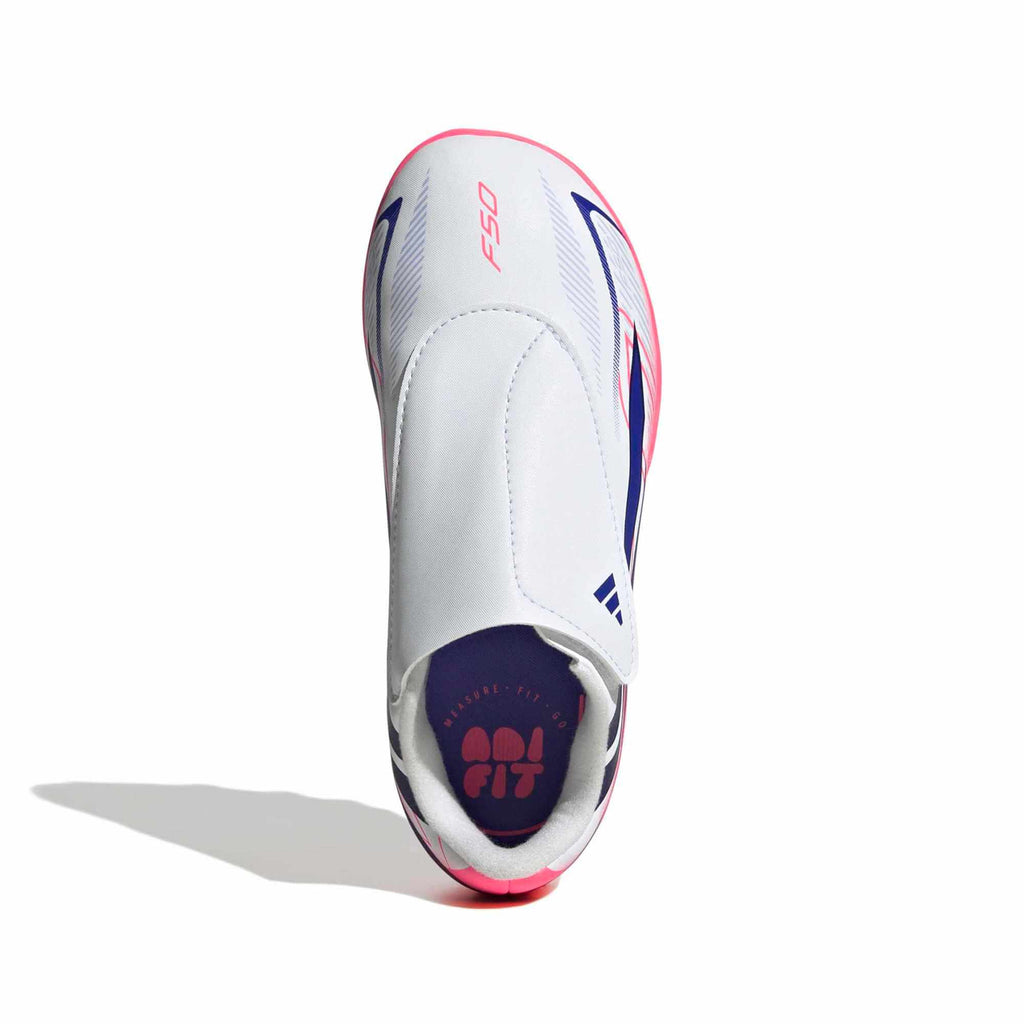 New Arrival adidas Kids' F50 Hyperfast Club Velcro Firm/Multi Ground Soccer Cleats - Chaos Vs Control (FA26)