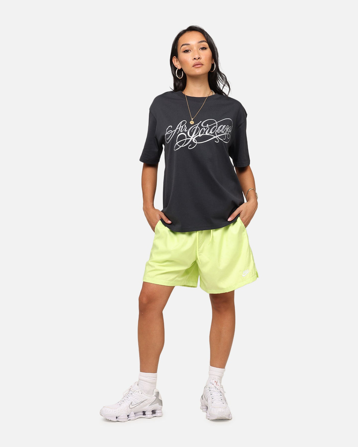 HOT Products Jordan Women's Graphic Metallic T-Shirt Off Noir