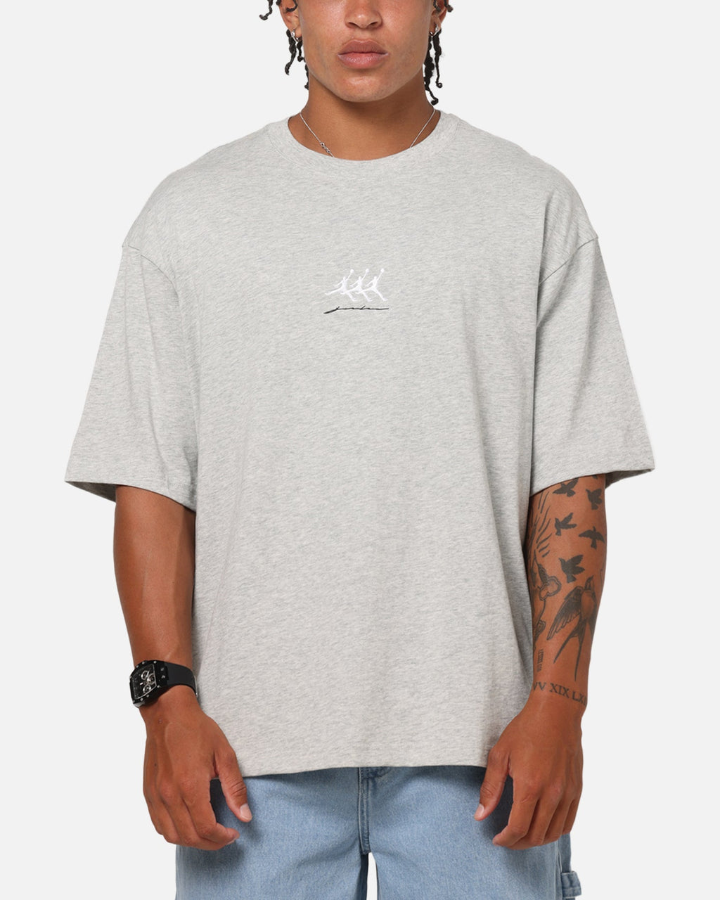 HOT Products Jordan Flight Oversized Graphic T-Shirt Grey Heather