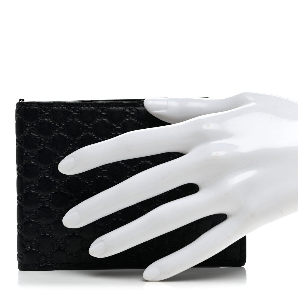 Microguccissima Bi-Fold Wallet Navy