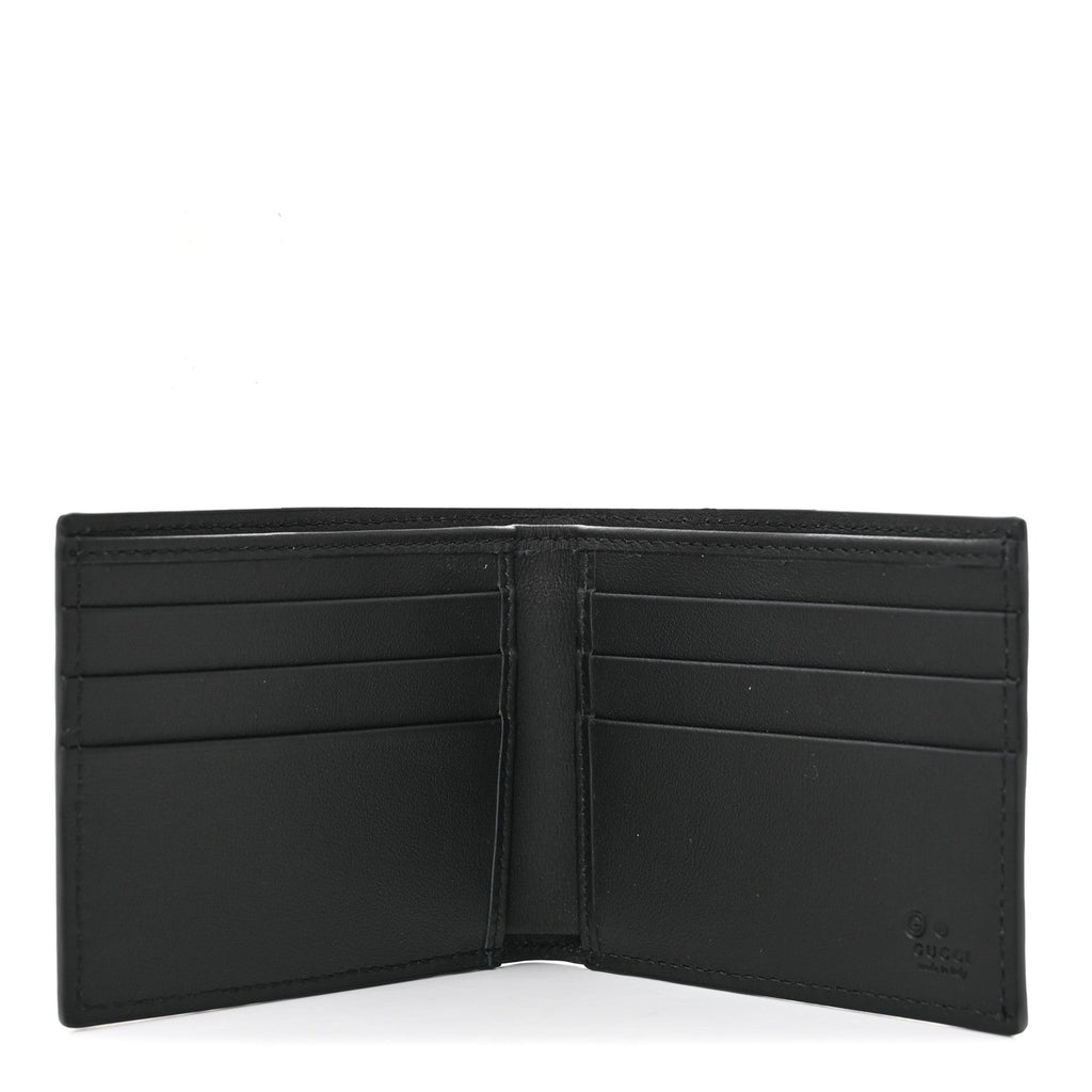 Microguccissima Bi-Fold Wallet Black