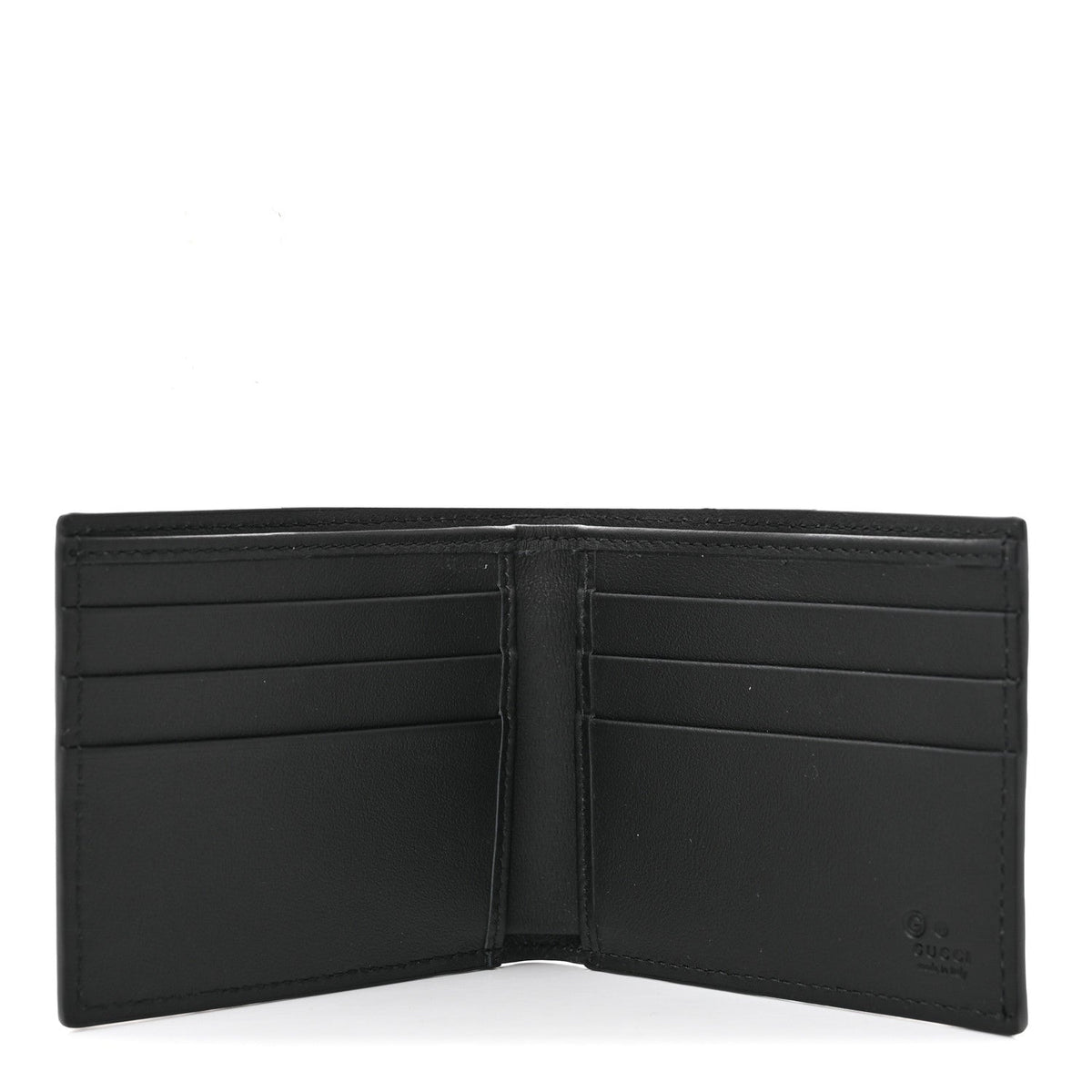 Microguccissima Bi-Fold Wallet Black