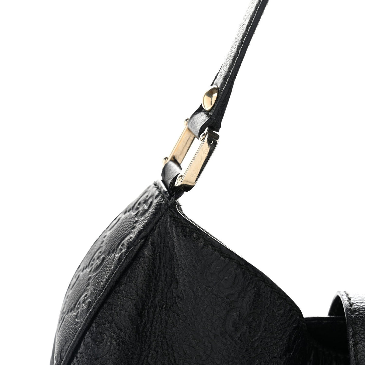 Guccissima Large New Ladies Web Hobo Black