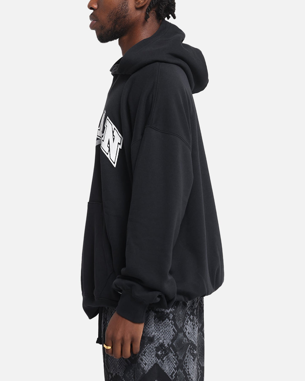 HOT Products Jordan Jumpman MVP Oversized French Terry Pullover Hoodie Black/Grey
