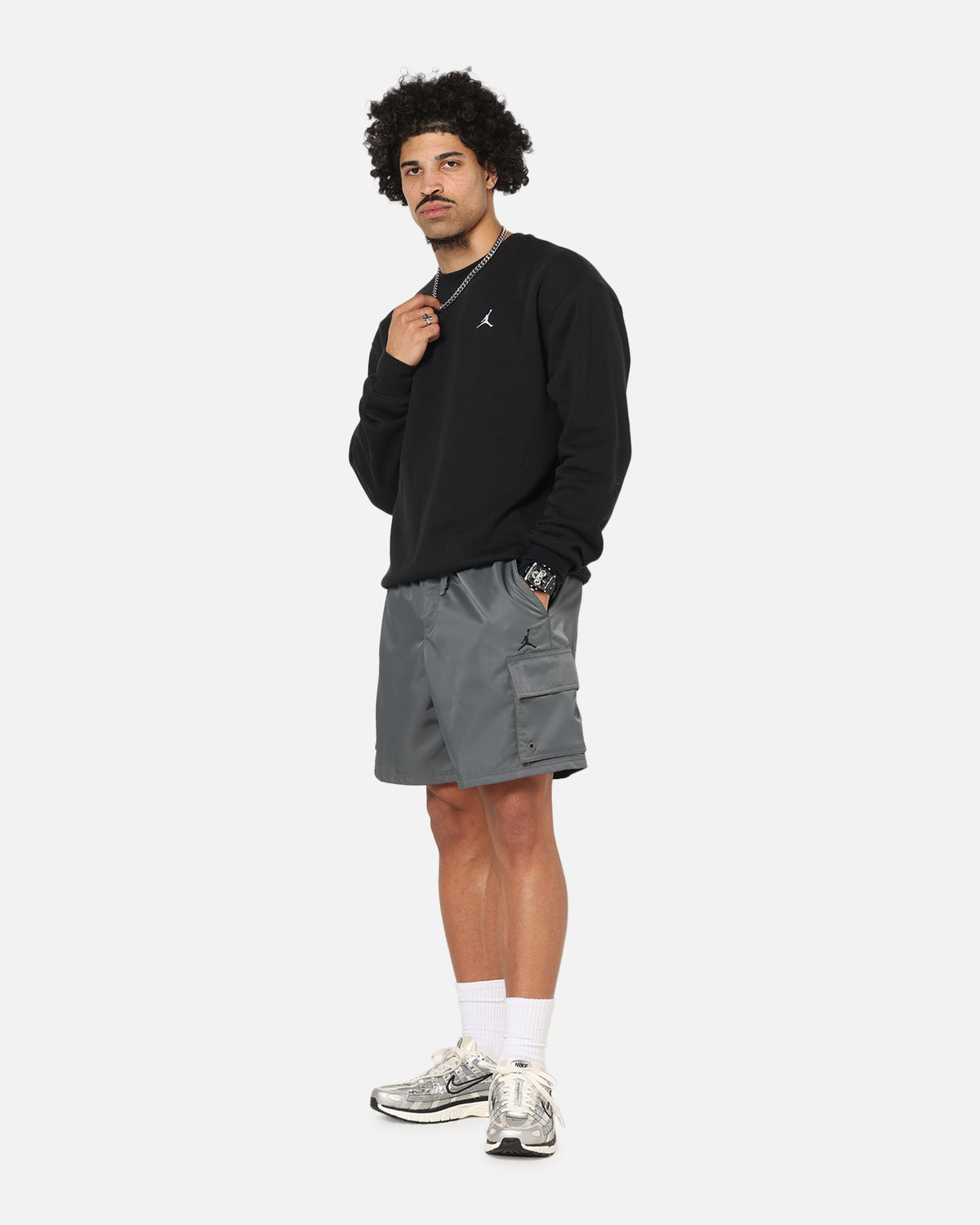 HOT Products Jordan Brooklyn Cargo Shorts Iron Grey