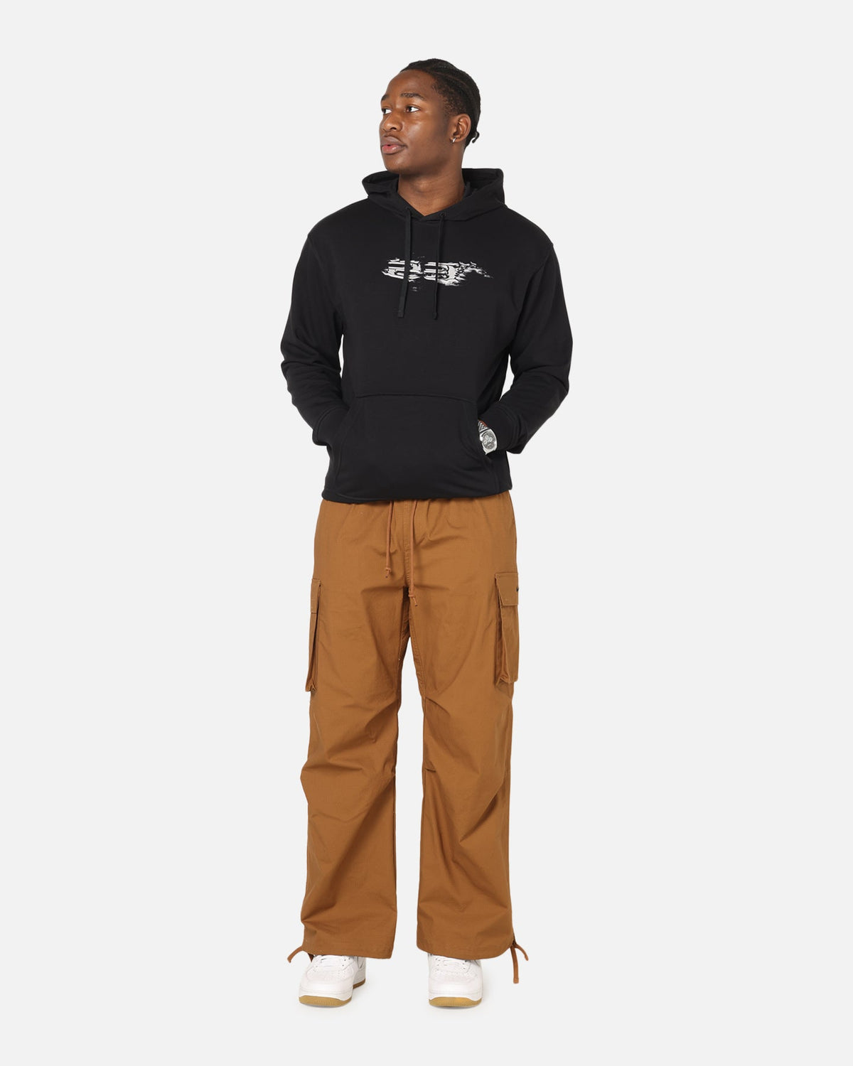 HOT Products Jordan Dri-FIT Graphic Pullover Hoodie Black/White