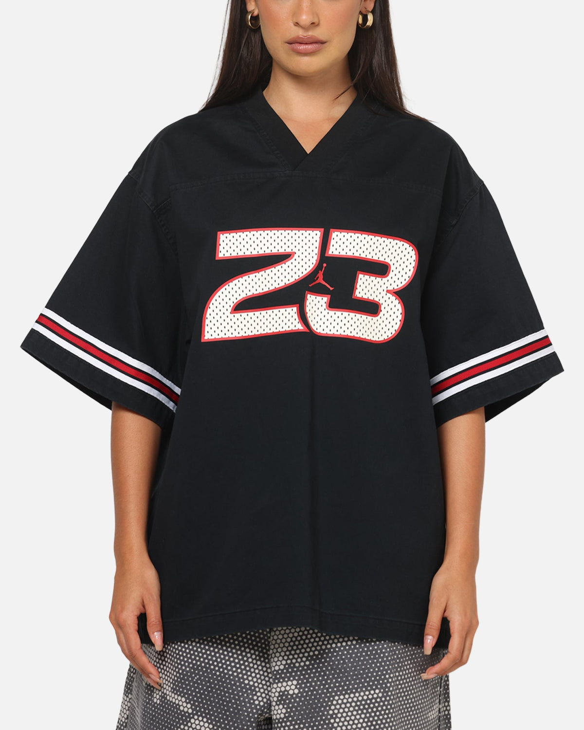 HOT Products Jordan Women's Flight Woven Jersey Top Black