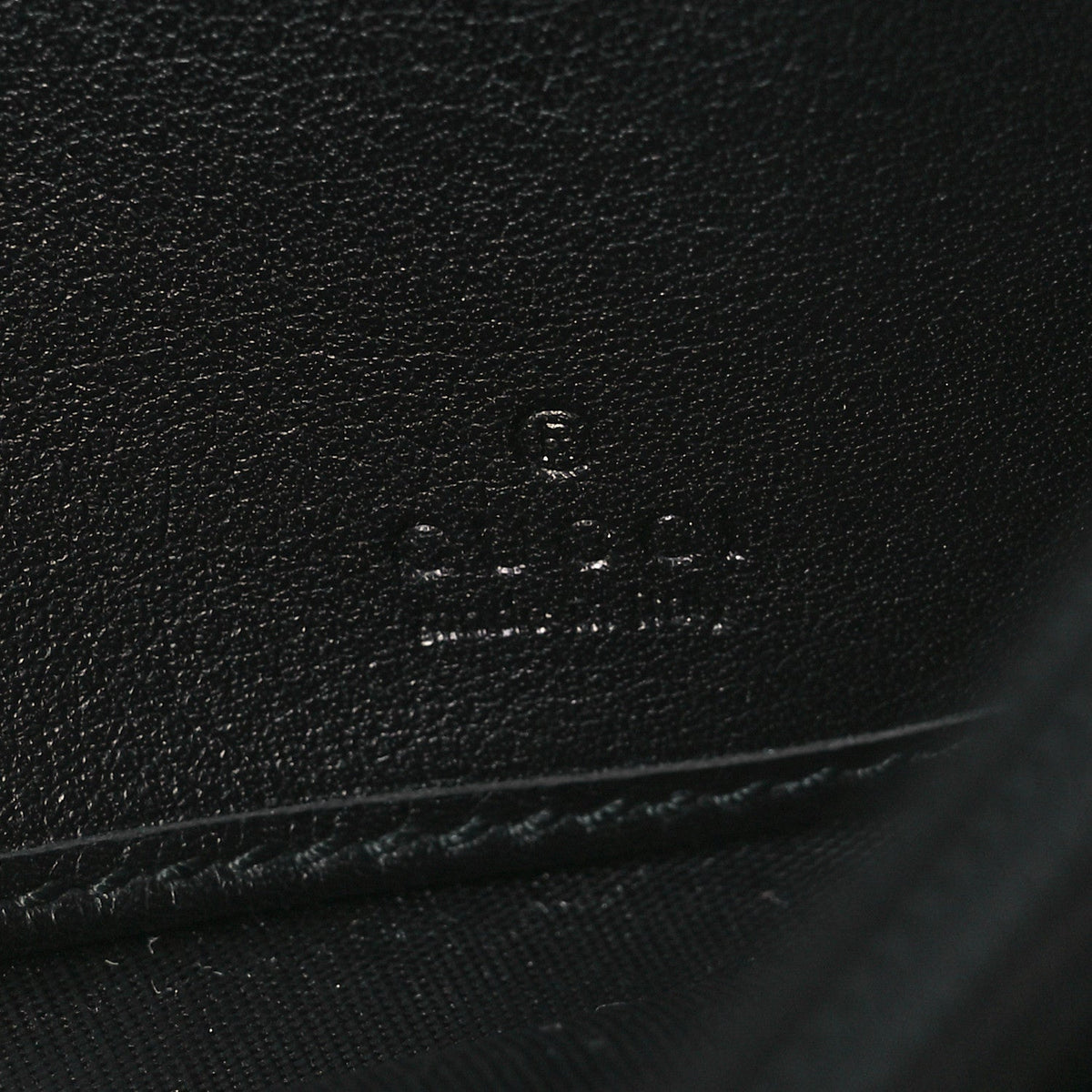 Microguccissima Bow Continental Wallet Black