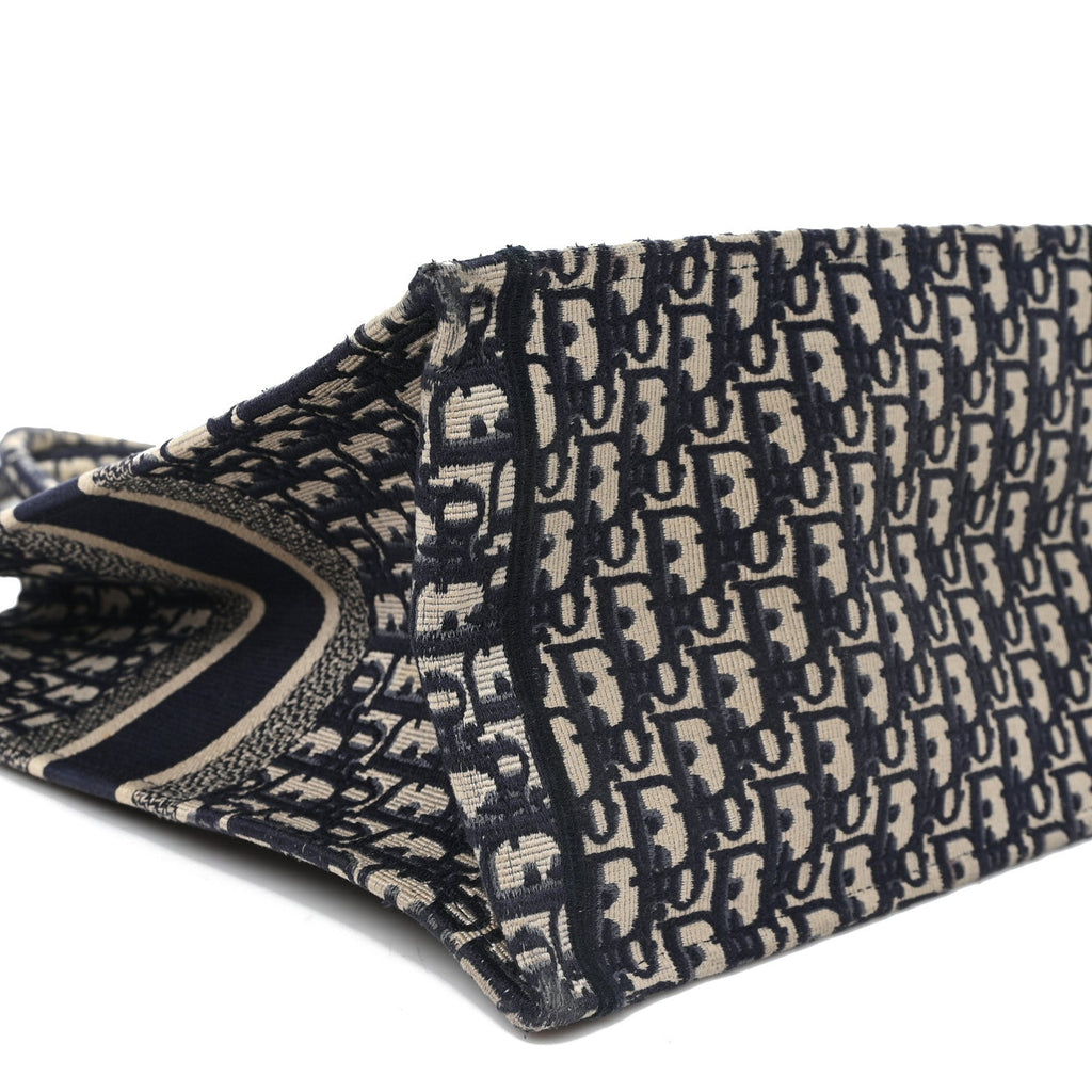 Oblique Large Book Tote Blue Multicolor