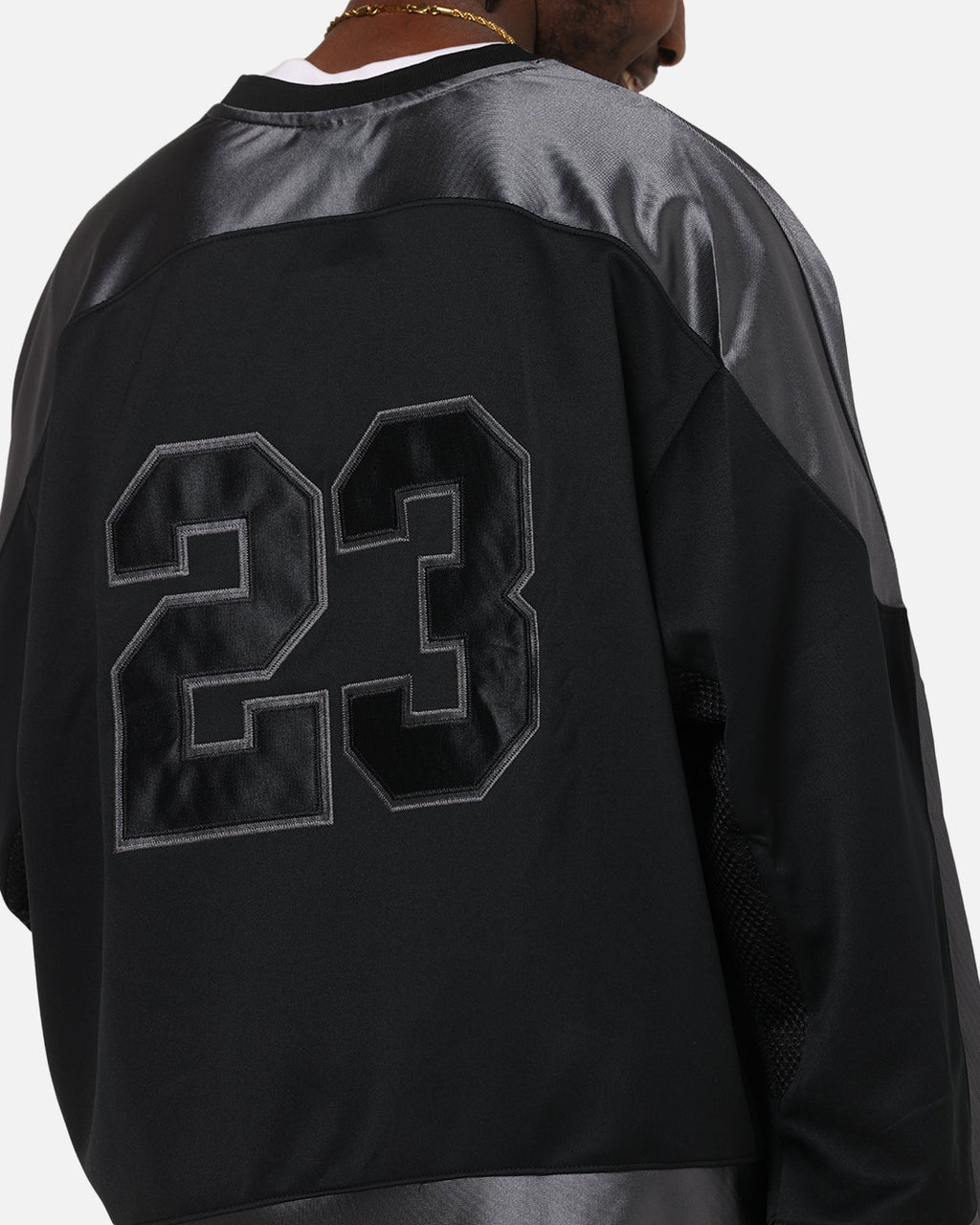 HOT Products Jordan Brooklyn Collegiate Hockey Jersey Black/Iron Grey