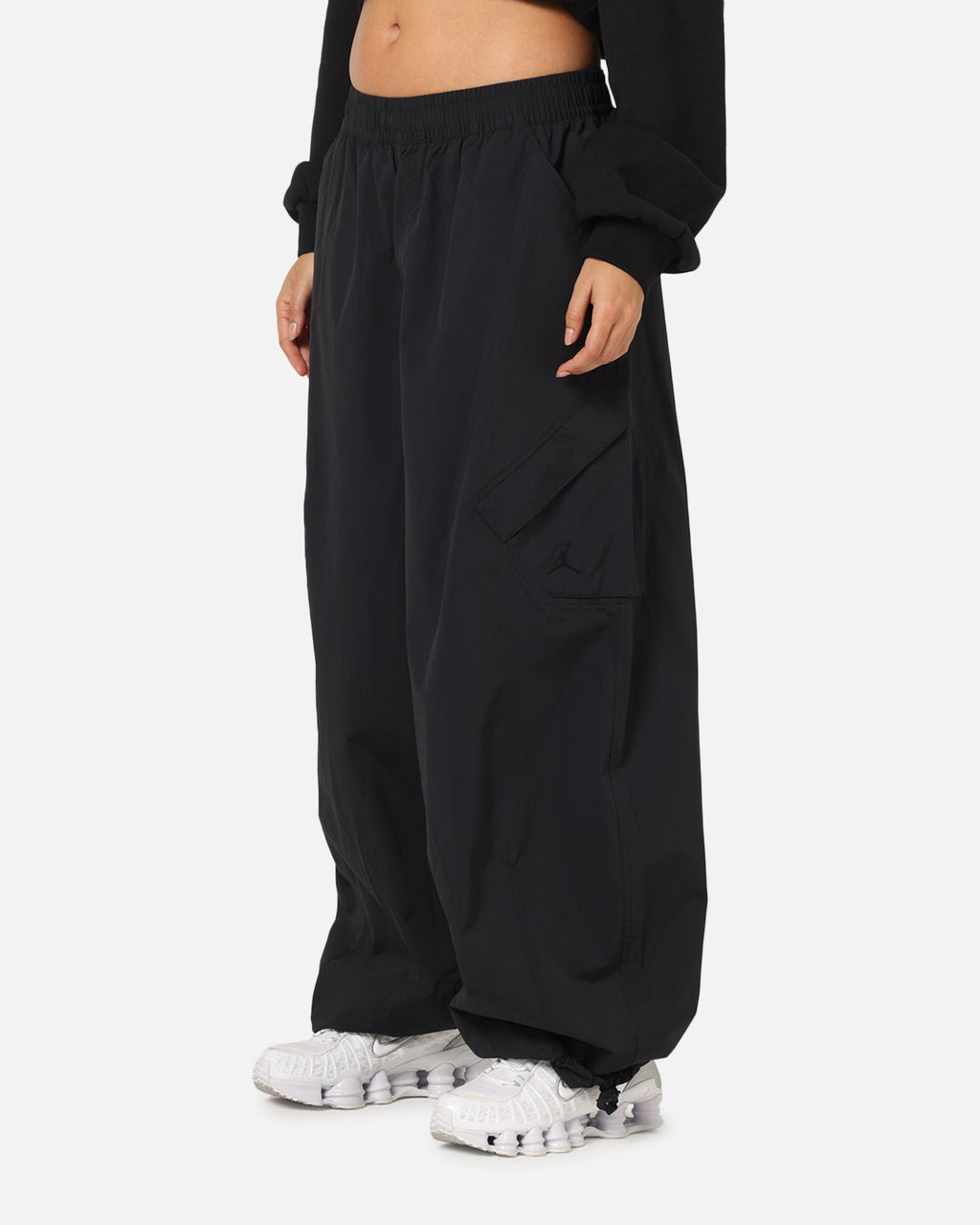 HOT Products Jordan Women's Flight Chicago Parachute Pants Black