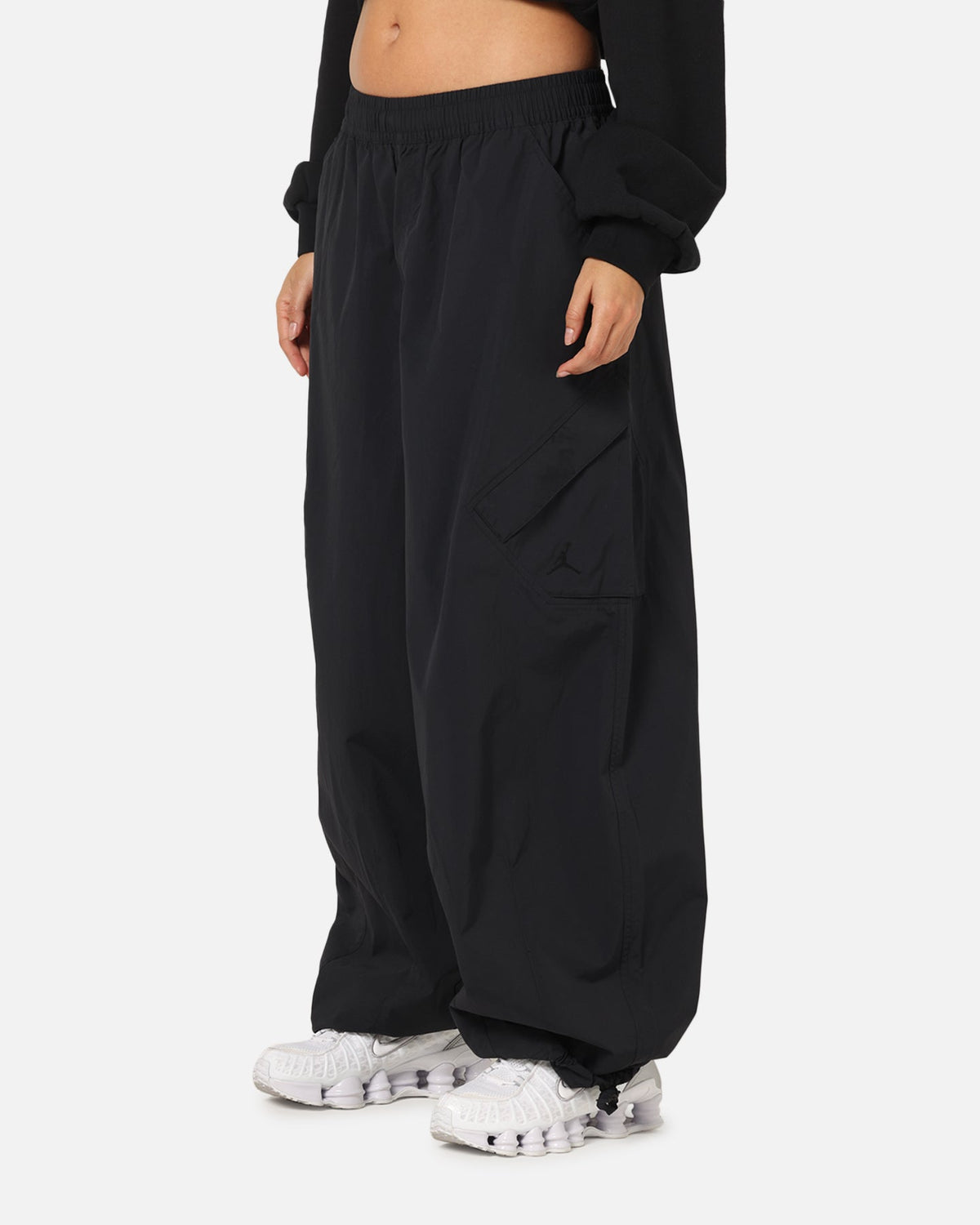HOT Products Jordan Women's Flight Chicago Parachute Pants Black