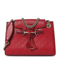 Guccissima Small Emily Shoulder Bag Red
