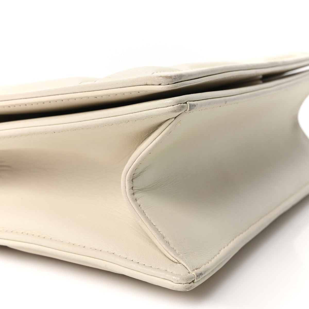 Ultra Matte Calfskin Small Diorama Flap Bag White
