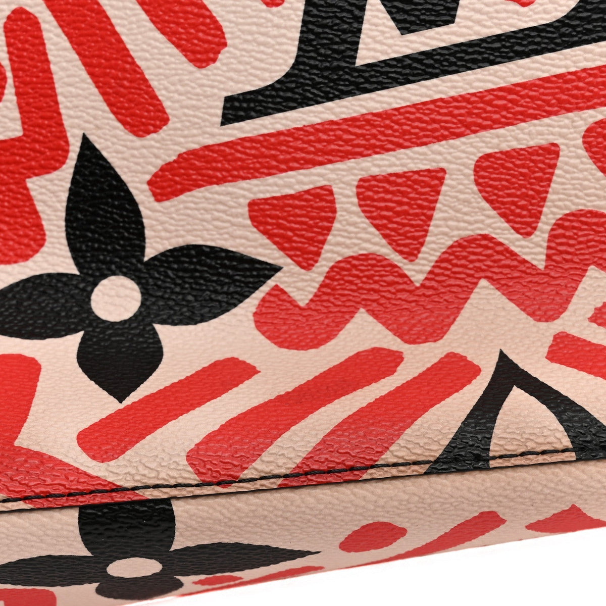 Monogram Giant Crafty NeoNoe MM Creme Rouge Black