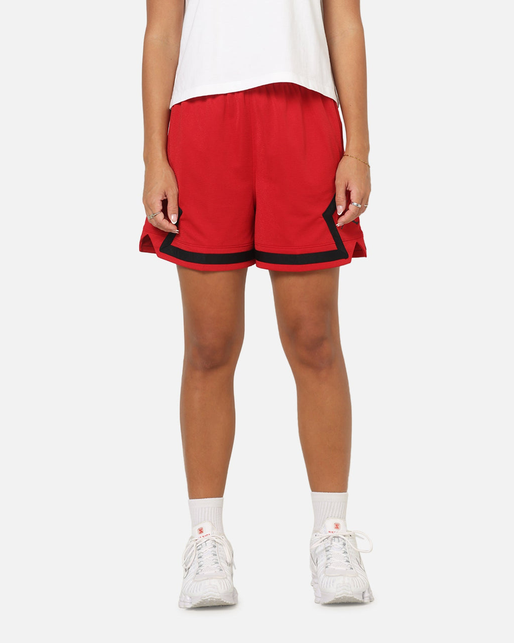 HOT Products Jordan Women's 4" Diamond Shorts Gym Red/Black