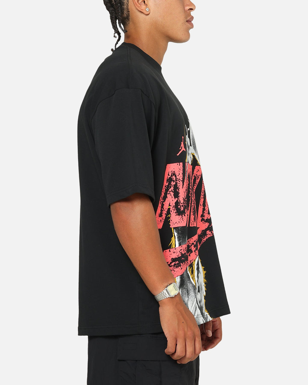 HOT Products Jordan Reissue Oversized T-Shirt Black/Infrared
