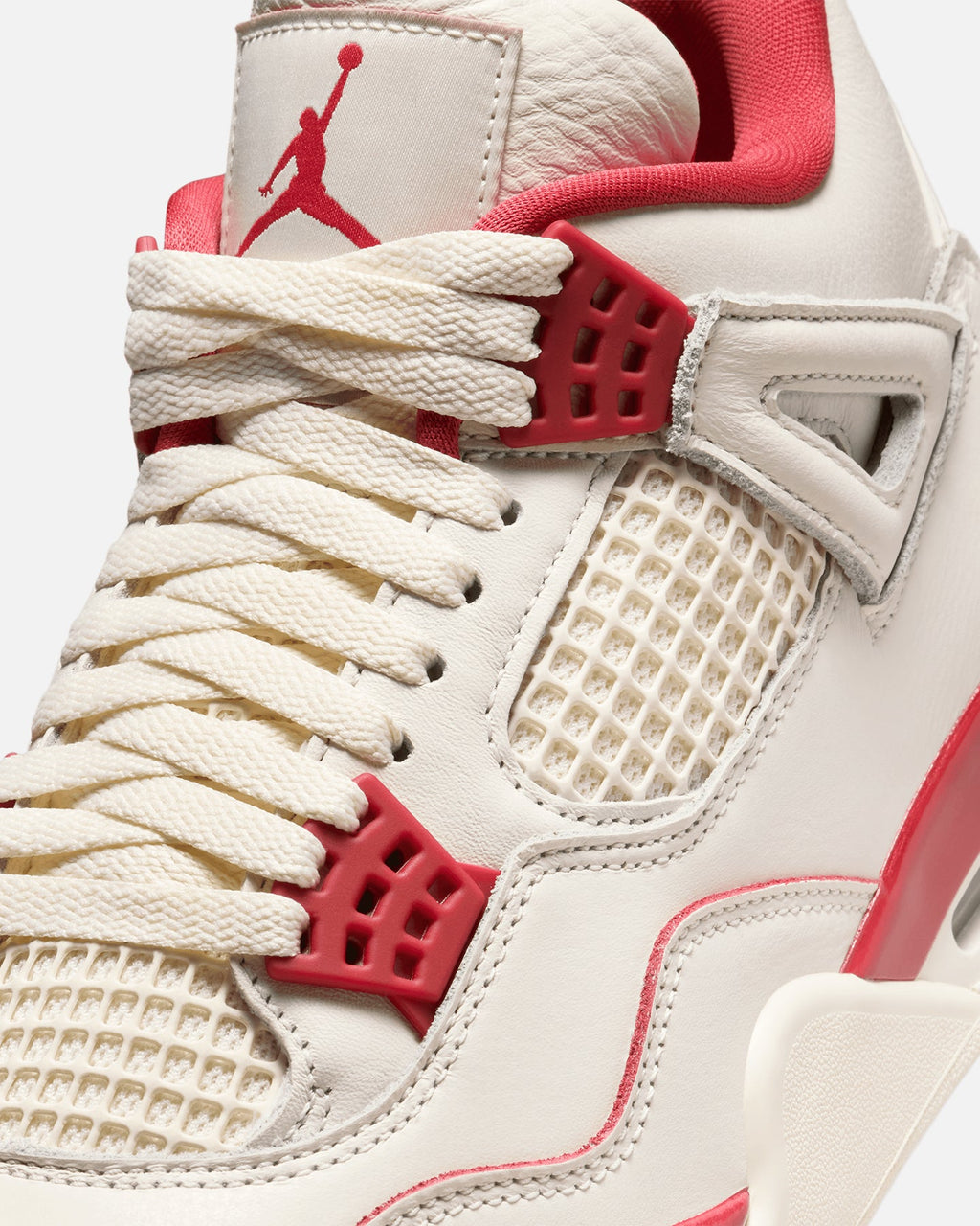 HOT Products Jordan Women's Air Jordan 4 Retro "Pale Ivory and Tough Red" Pale Ivory