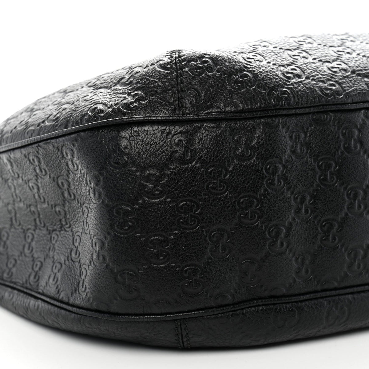 Guccissima Large New Ladies Web Hobo Black