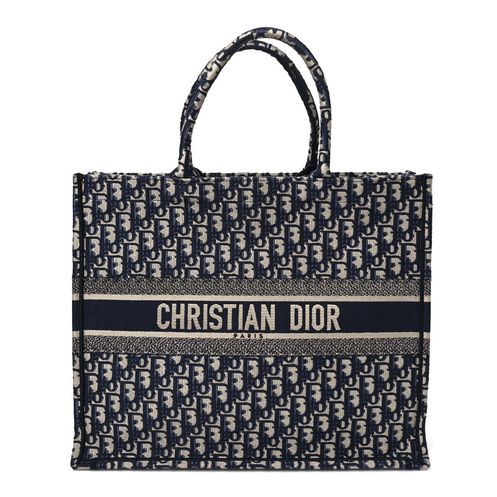 Oblique Large Book Tote Blue Multicolor