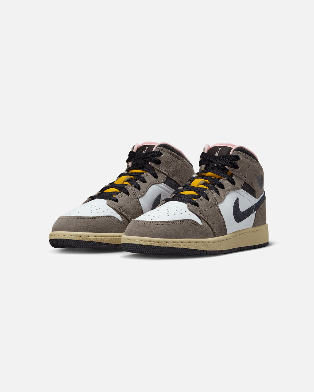 HOT Products Jordan Kids' Air Jordan 1 Mid SE (GS) White/Grey