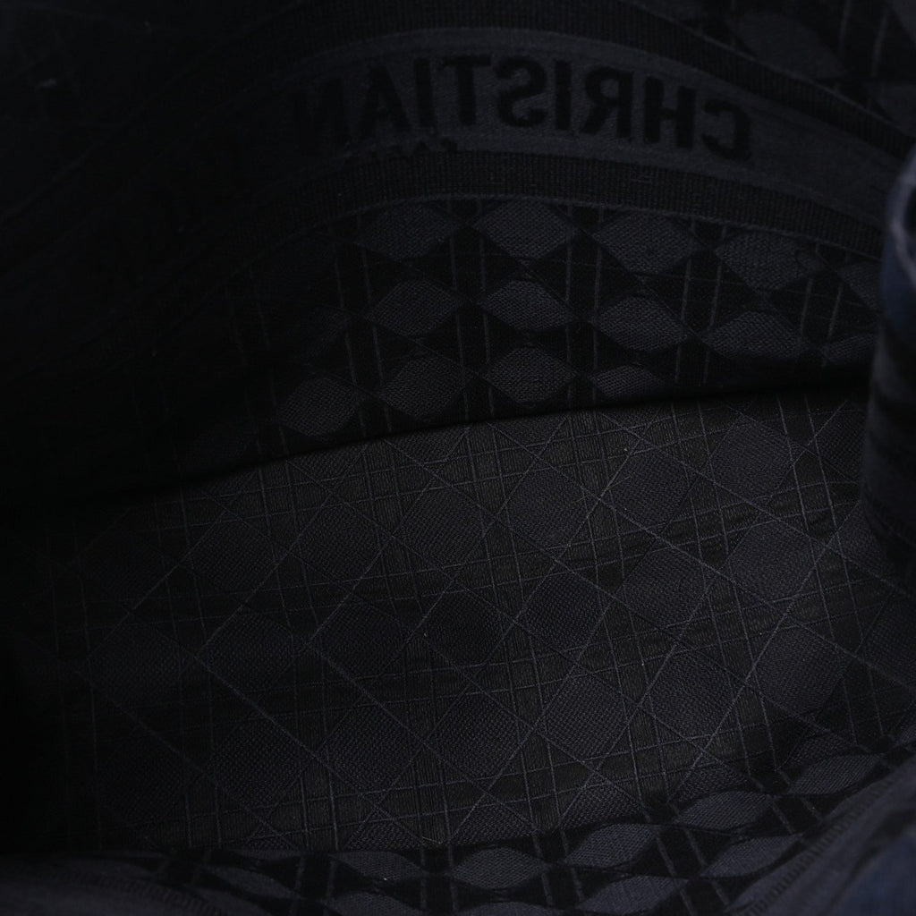 Velvet Cannage Large Book Tote Navy Blue