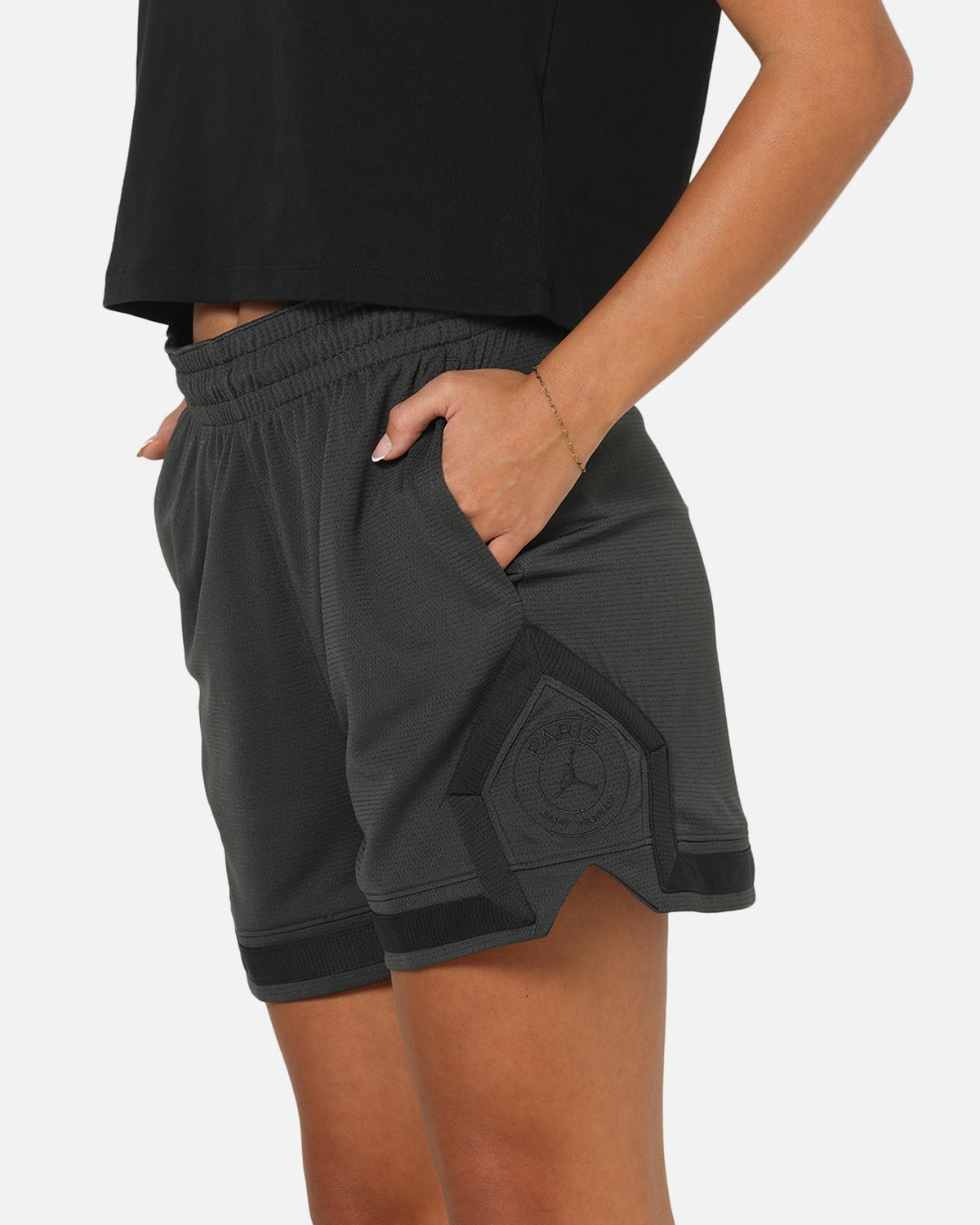 HOT Products Jordan Women's Paris Saint-Germain Sport Diamond Shorts Anthracite/Off White