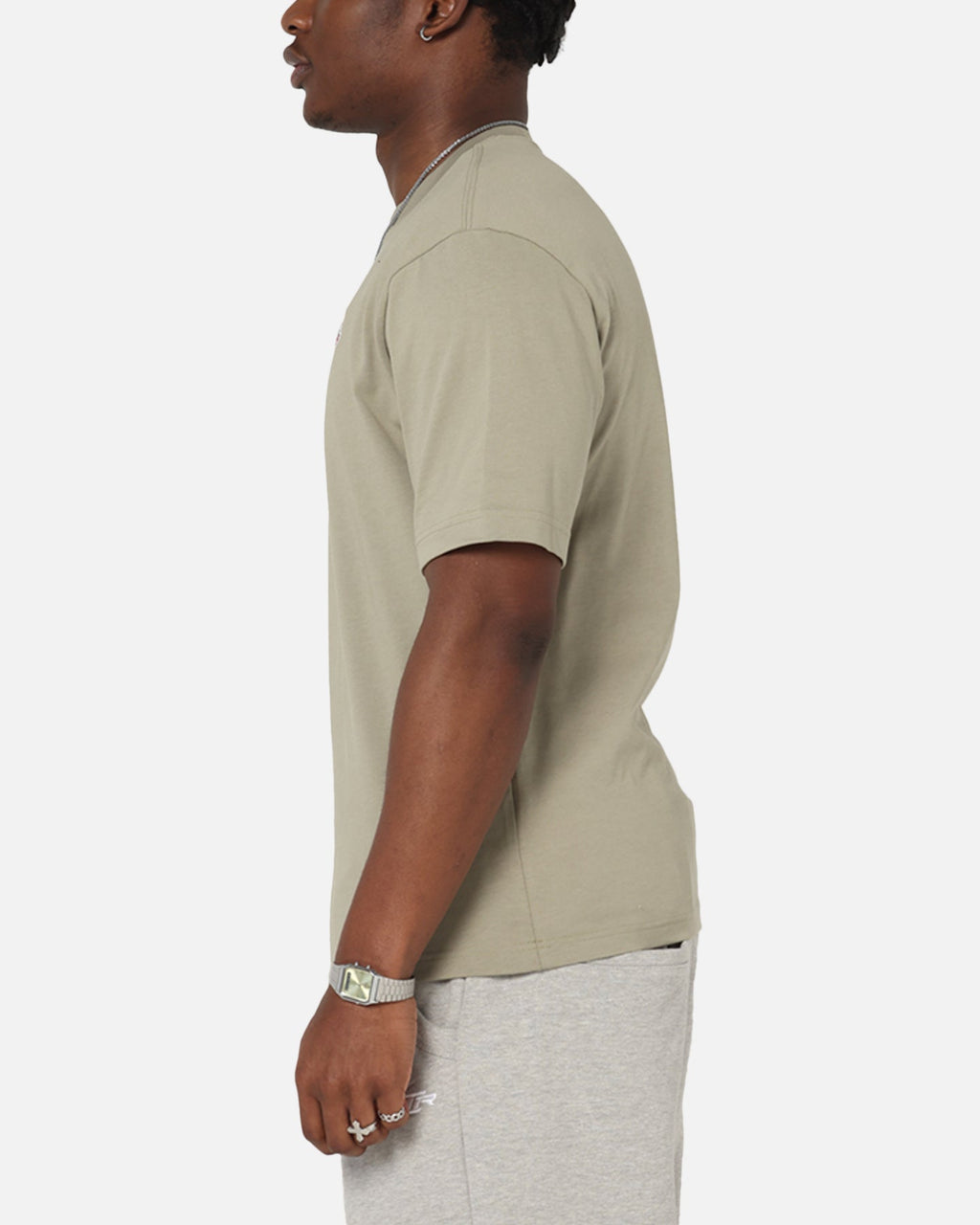 HOT Products Jordan Brand Sneaker Patch Crewneck T-Shirt Khaki/Black