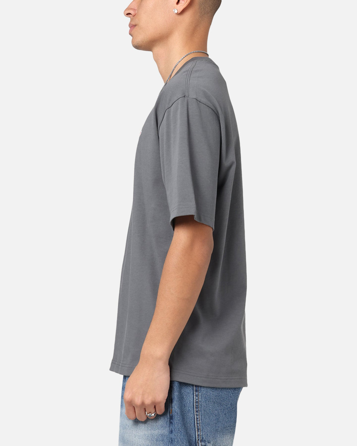 HOT Products Jordan Brand Sneaker Patch Crewneck T-Shirt Black/Grey