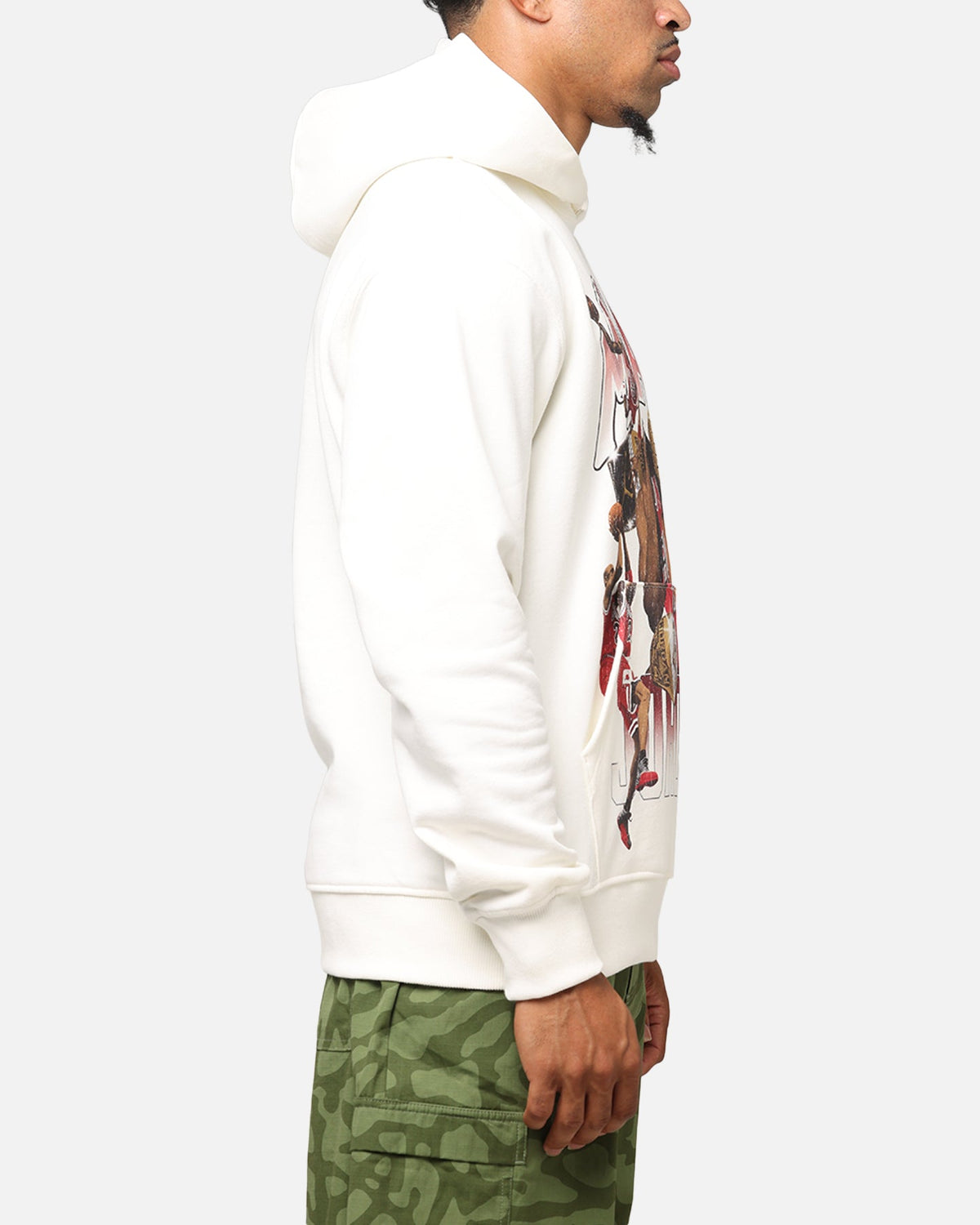 HOT Products Jordan Jumpman Flight Graphic Fleece Pullover Hoodie Sail