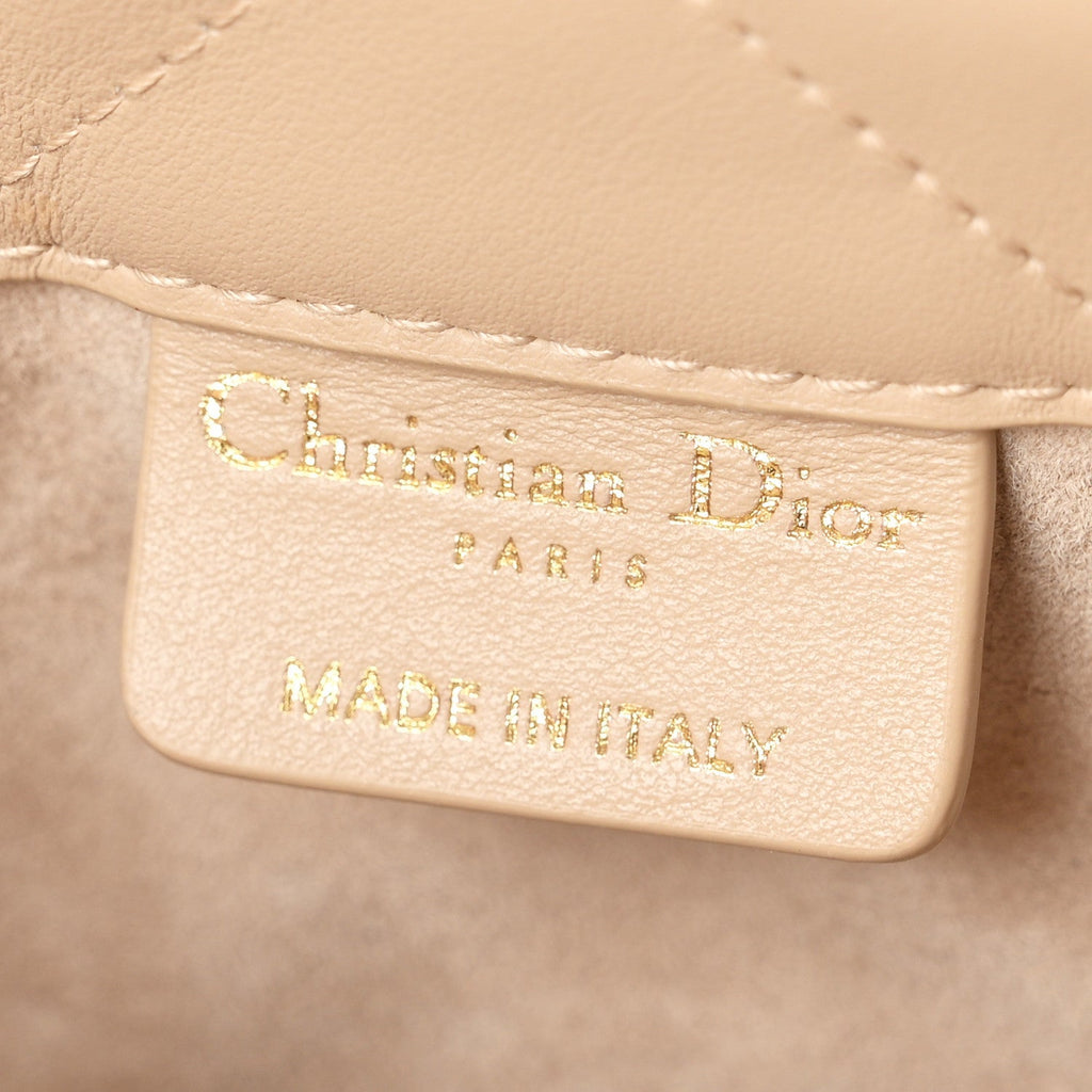 Calfskin Macrocannage Mini Book Tote Powder Beige