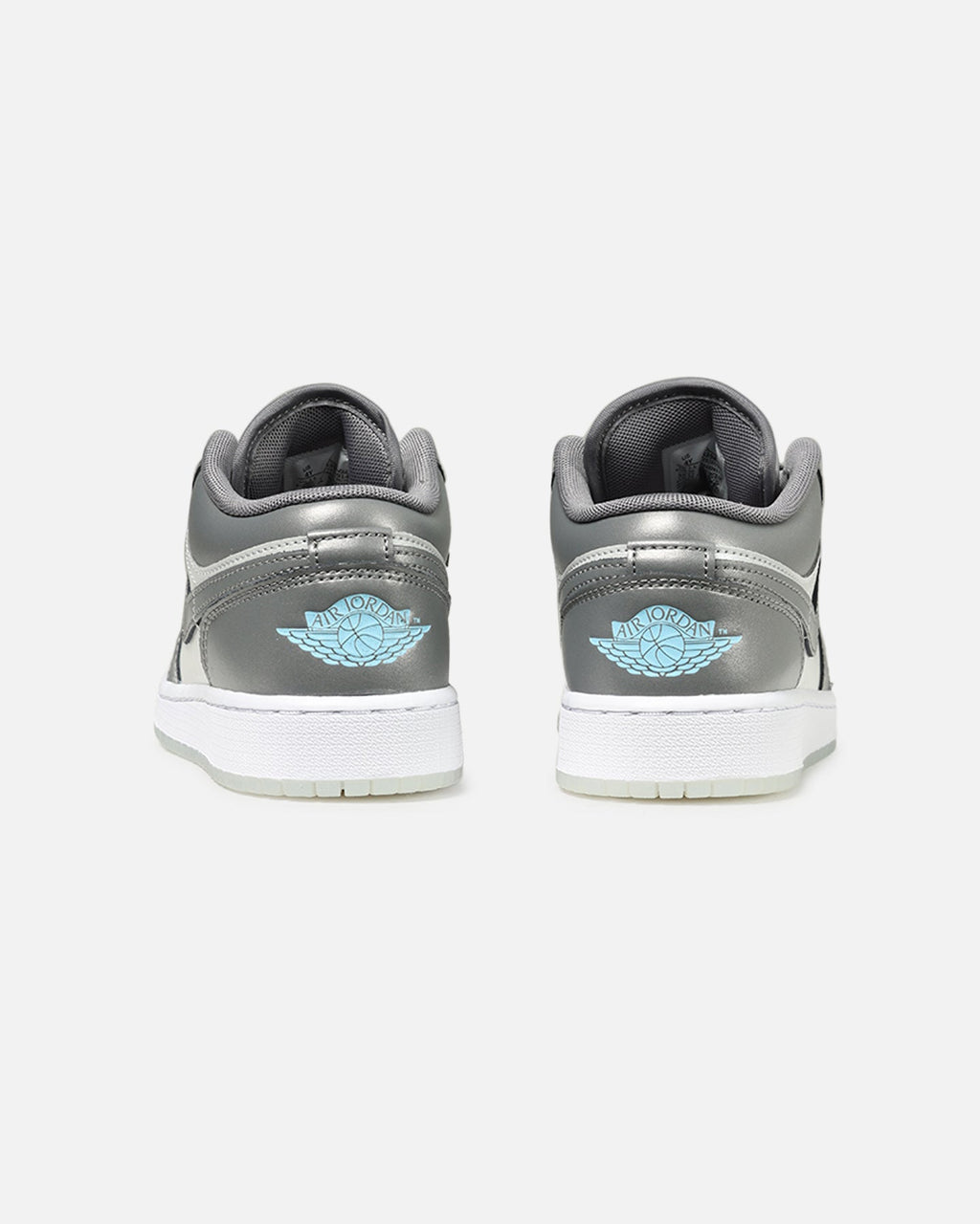 HOT Products Jordan Kids' Air Jordan 1 Low SE (GS) Flat Pewter/Blue Chill
