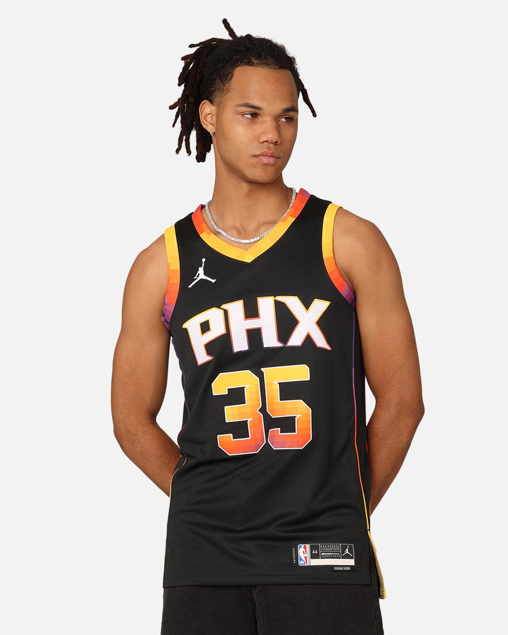 HOT Products Jordan Phoenix Suns Kevin Durant Statement Edition 2022/23 Dri-FIT Swingman Jersey Black