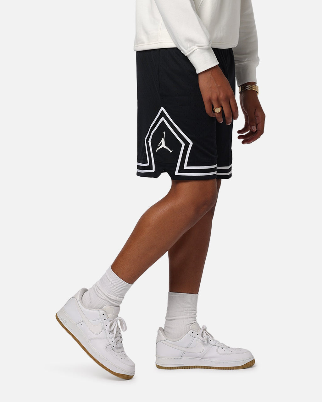 HOT Products Jordan Dri-FIT Sport Diamond Shorts Black/White/White
