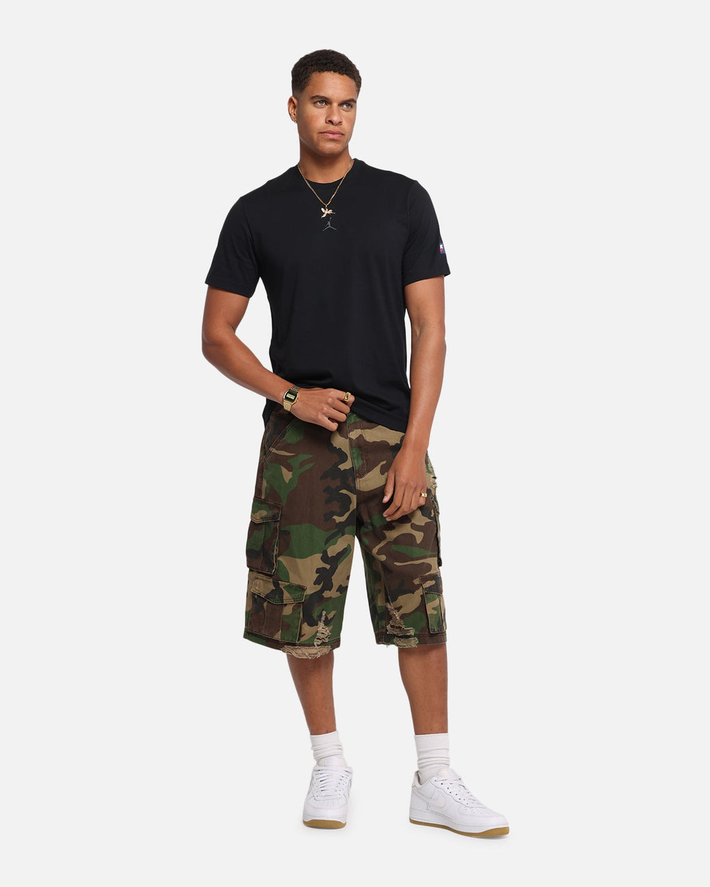 HOT Products Jordan Flight Essentials AJ1 T-Shirt Black/Sail